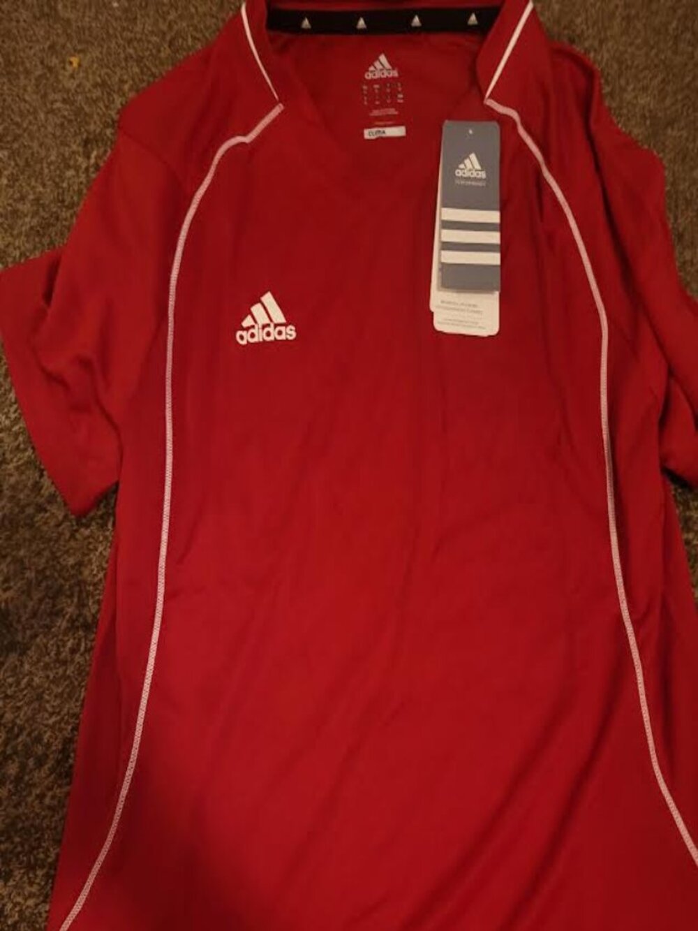 Womens Adidas Climacool Red Jersey Shirt Size M